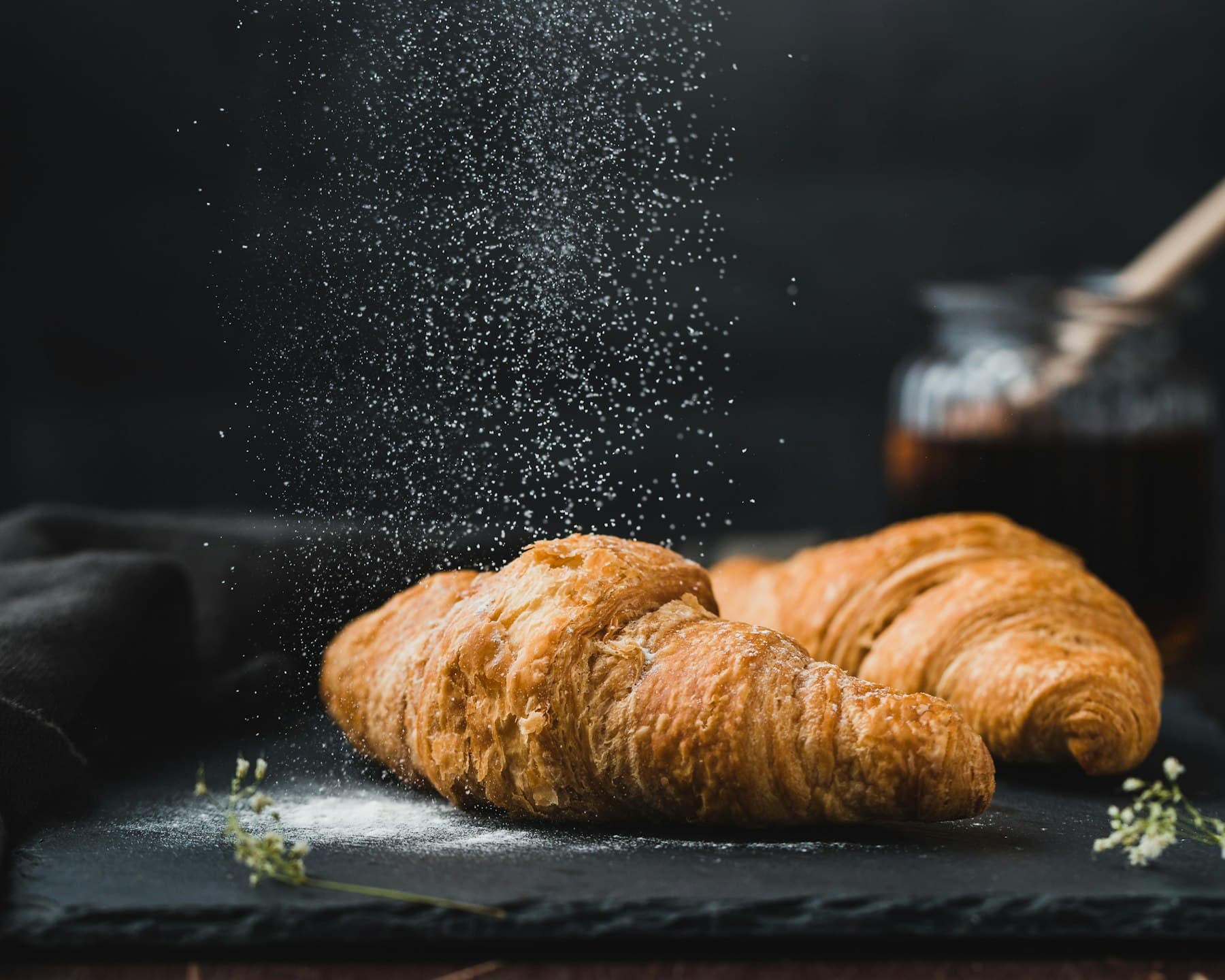 Frisch gebackene Croissants
